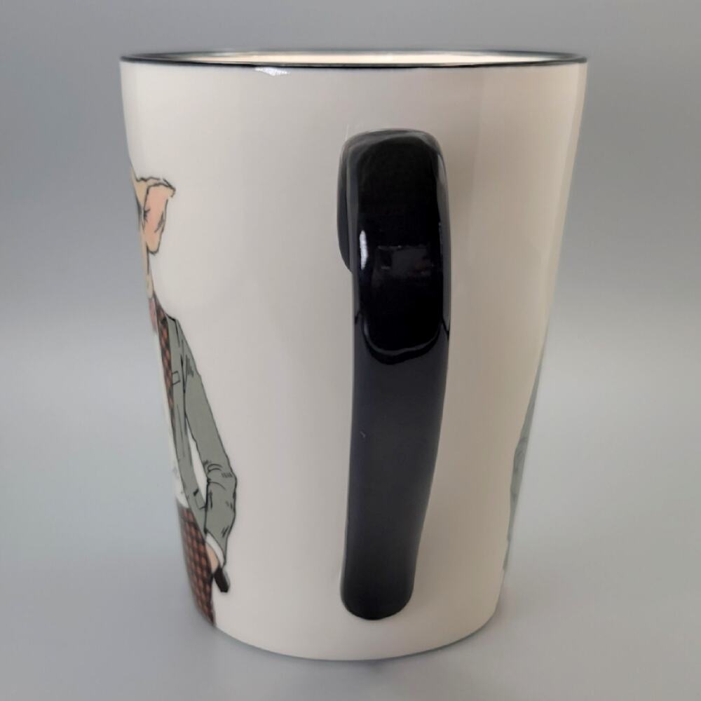 Hipster Pig in Glasses Anthropomorphic Animal Coffee Tea Mug - Signature 16.5 oz - Picture 6 of 11